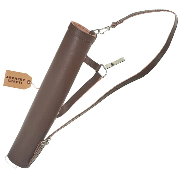 Brown Leather Archery Quiver – Traditional Waist, Back & Shoulder Sling
