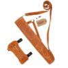Orange Leather Archery Quiver With Arm Guard