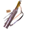 Brown Leather Archery Quiver With Arm Guard