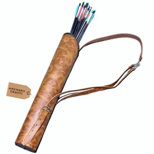 Brown Leather Archery Quiver