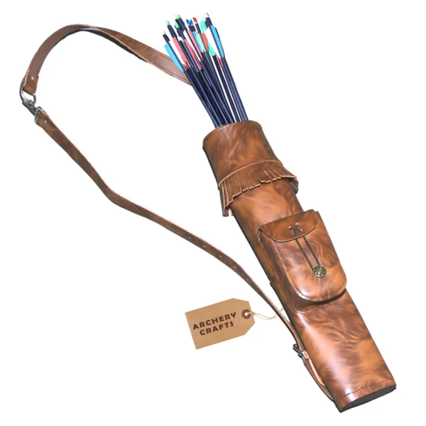 Brown Leather Archery Quiver