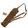 leather back quiver suede brown full length with extended adjustable straps